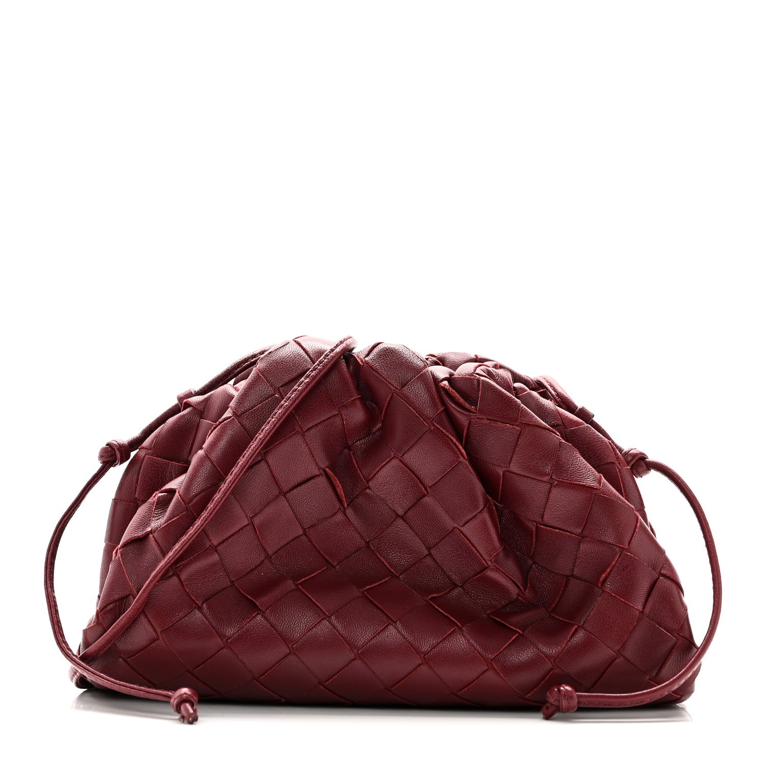 Bottega Veneta Nappa Intrecciato The Mini Pouch Bordeaux 1 of 9
