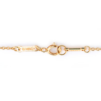 Tiffany Elsa Peretti Small 18K Yellow Gold Open Heart Pendant Necklace 5 of 6