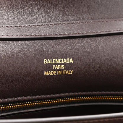 Balenciaga Natural Smooth Calfskin Small Rodeo Top Handle Handbag Espresso 6 of 10