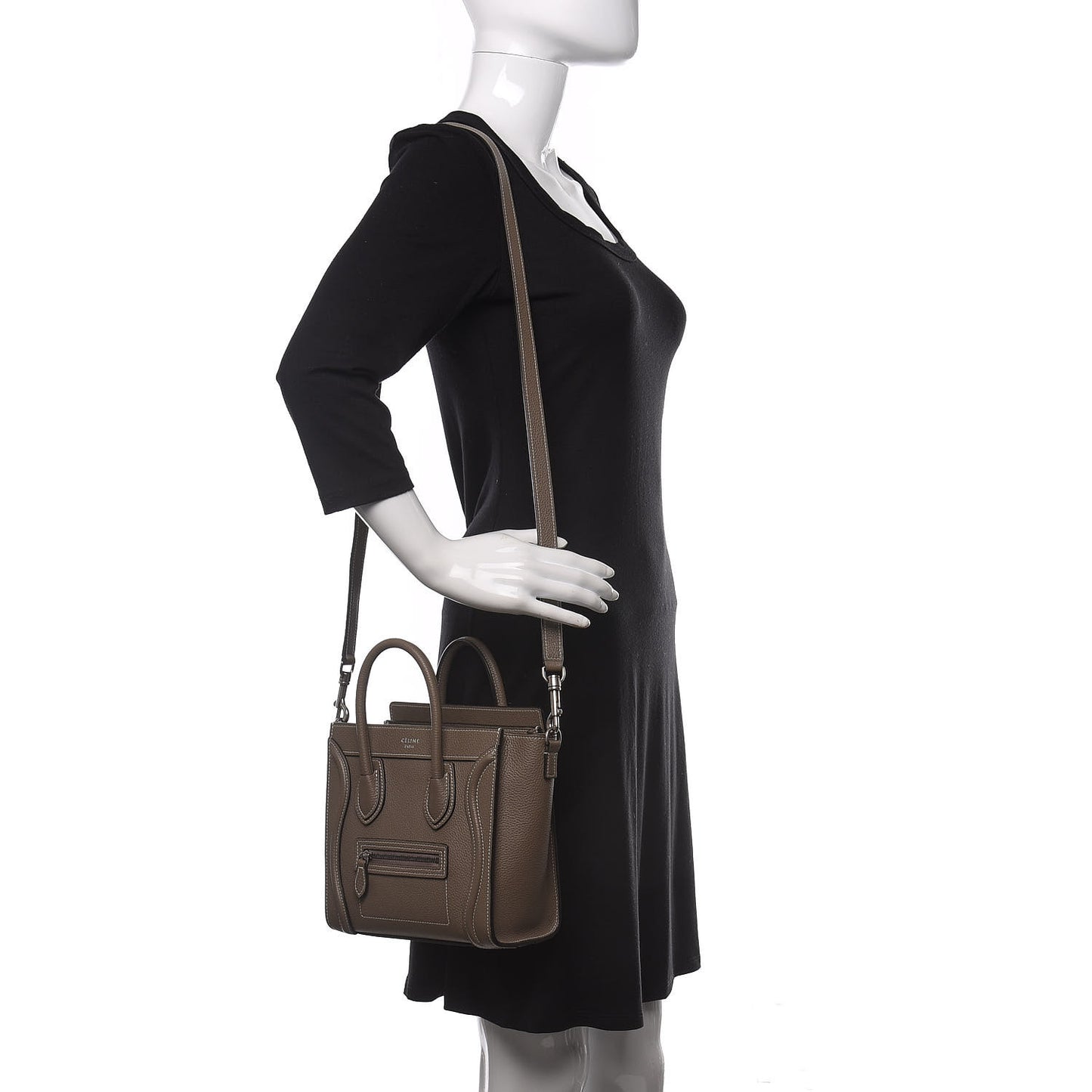 Drummed Calfskin Nano Luggage Souris