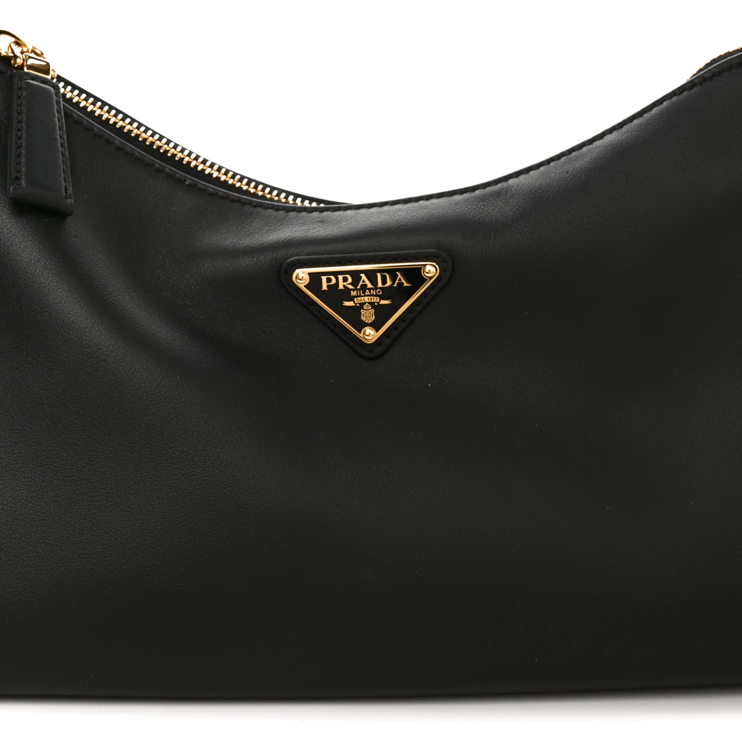 Soft Calfskin Medium Aimee Shoulder Bag Black