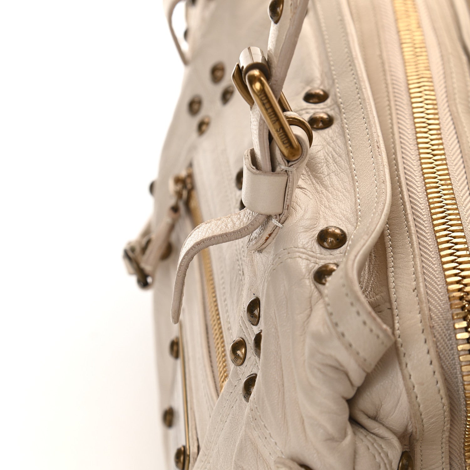 Louis Vuitton Lambskin Riveting White 11 of 15
