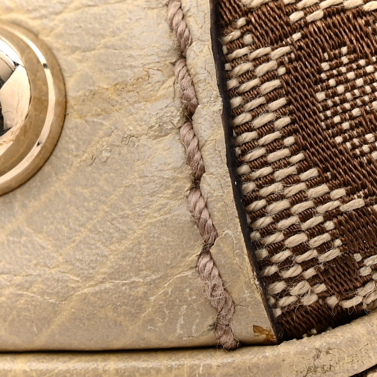 Gucci Monogram Large Horsebit Web Shoulder Bag White 15 of 15