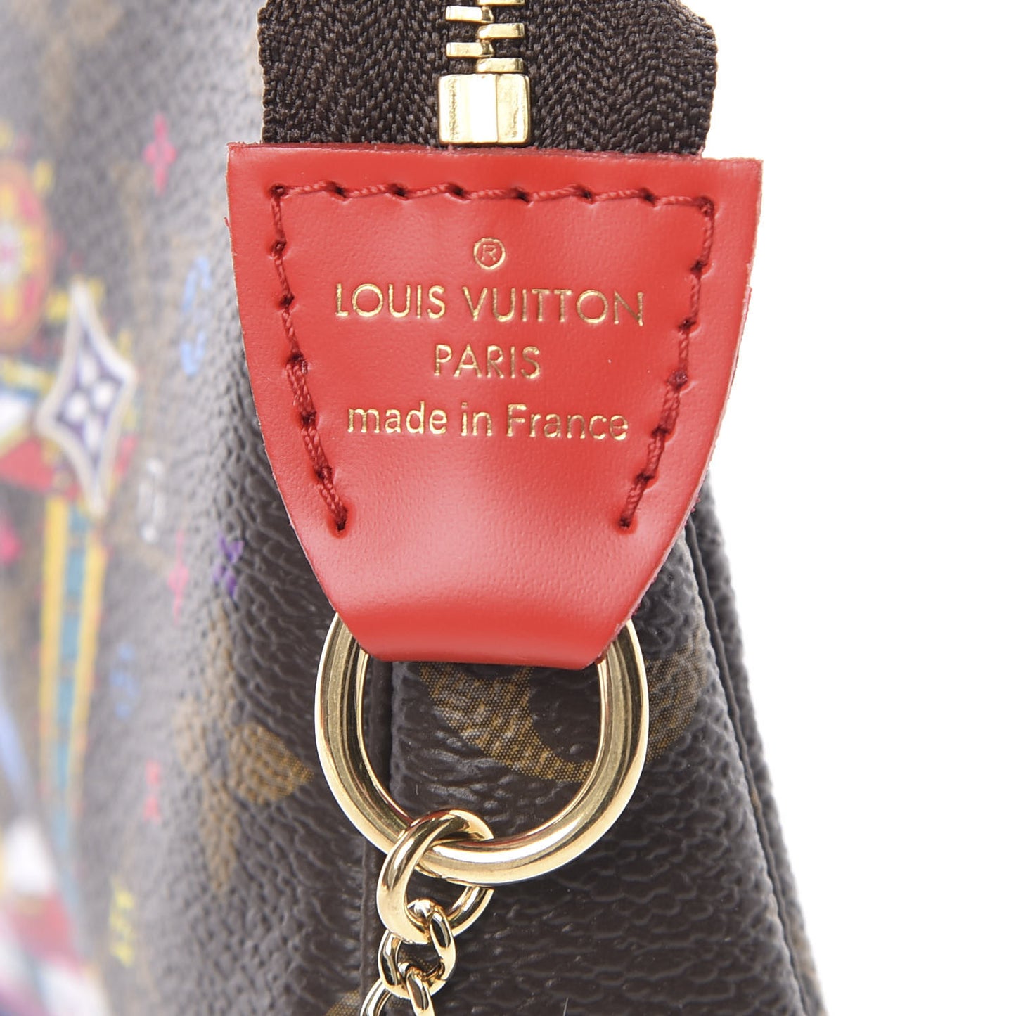 Monogram 2020 Christmas Animation Bumper Cars Mini Pochette Accessories Coquelicot