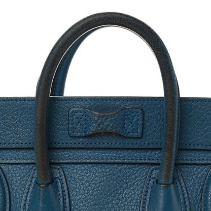 Celine Goatskin Nano Luggage Deepsea 9 of 13