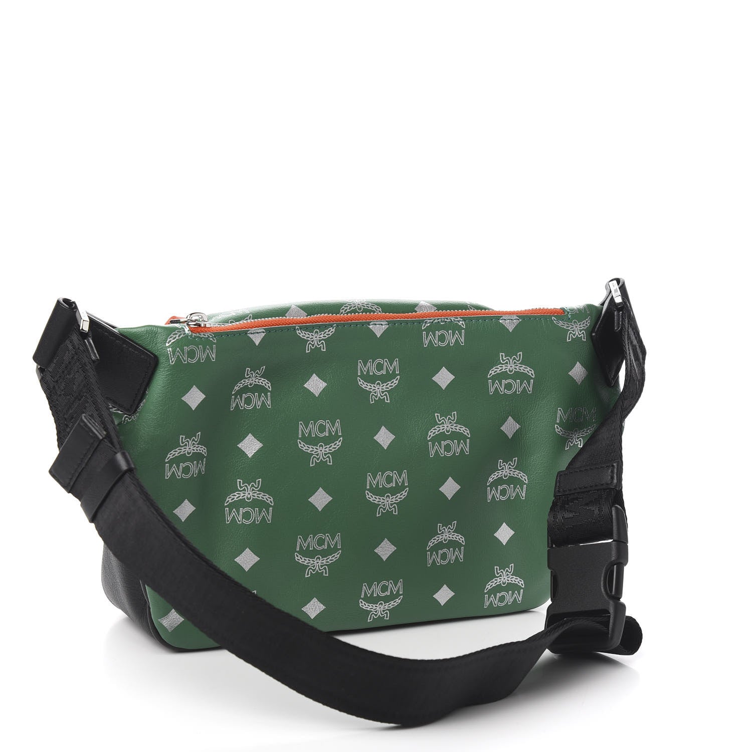 MCM Visetos Reflective Nylon Resnick Small Belt Bag Eden 2 of 9