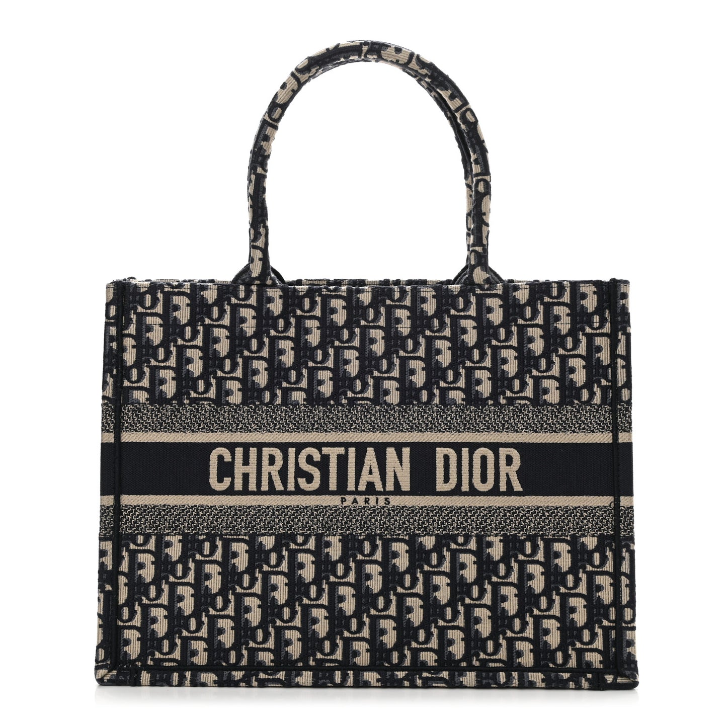 Oblique Medium Book Tote Blue Multicolor