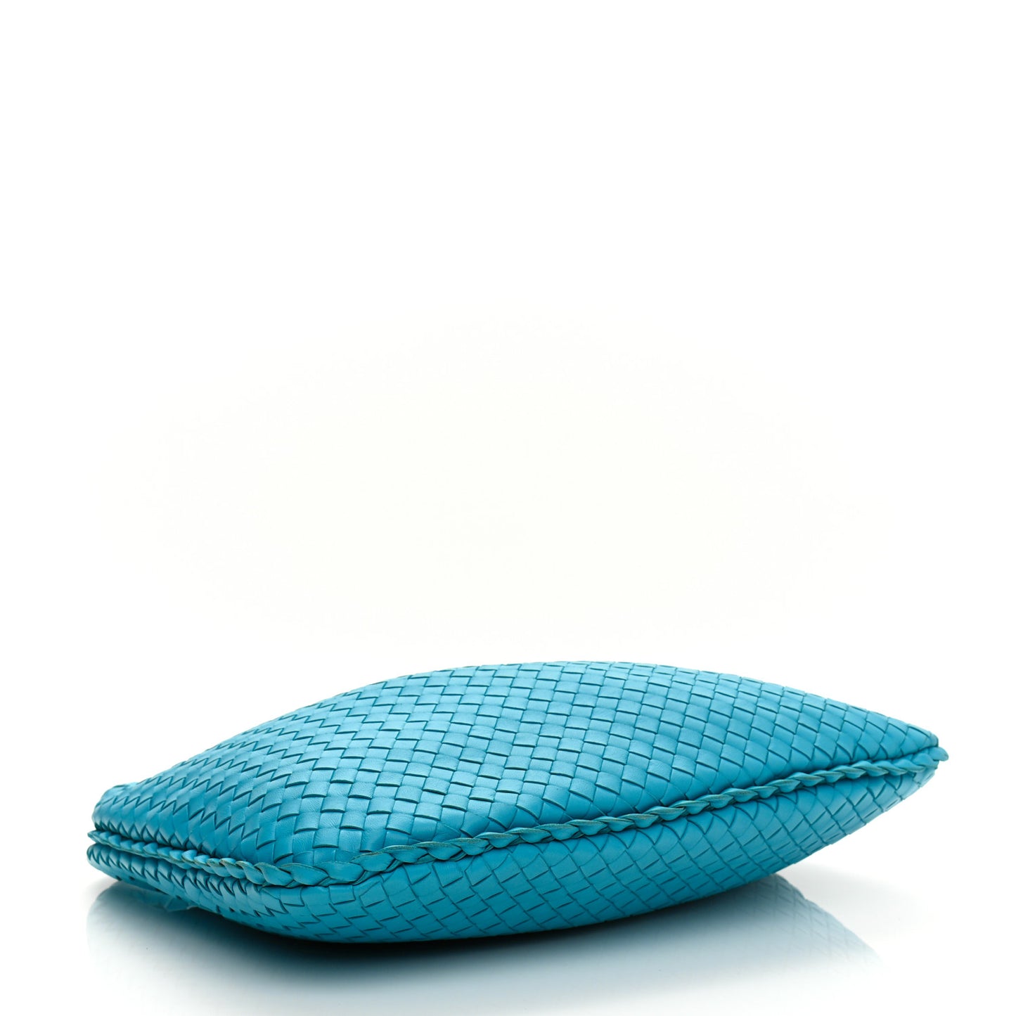 Nappa Intrecciato Large Veneta Hobo Turquoise