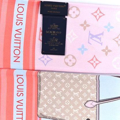 Louis Vuitton Silk Monogram Skyline Bandeau Rose Clair 3 of 3
