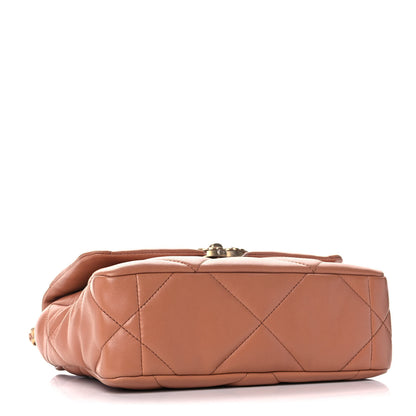 Chanel Lambskin Quilted Medium Chanel 19 Flap Brown 4 of 11