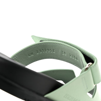 Hermes Epsom Womens Chypre Sandals 38 Vert Jade 6 of 9