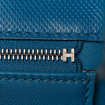 Hermes Swift Grain d'H Ghillies Kelly 35 Bleu Izmir 20 of 44