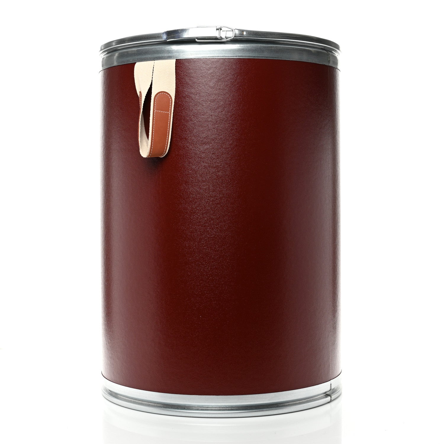 Hermes Kraft Paper Metal Canvas Saddle Box Rouge H 2 of 13