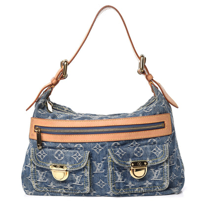 Louis Vuitton Monogram Denim Baggy PM Blue 1 of 16