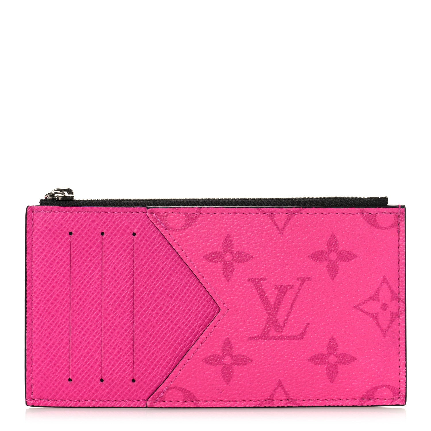 Louis Vuitton Taigarama Coin Card Holder Fuchsia 1 of 8
