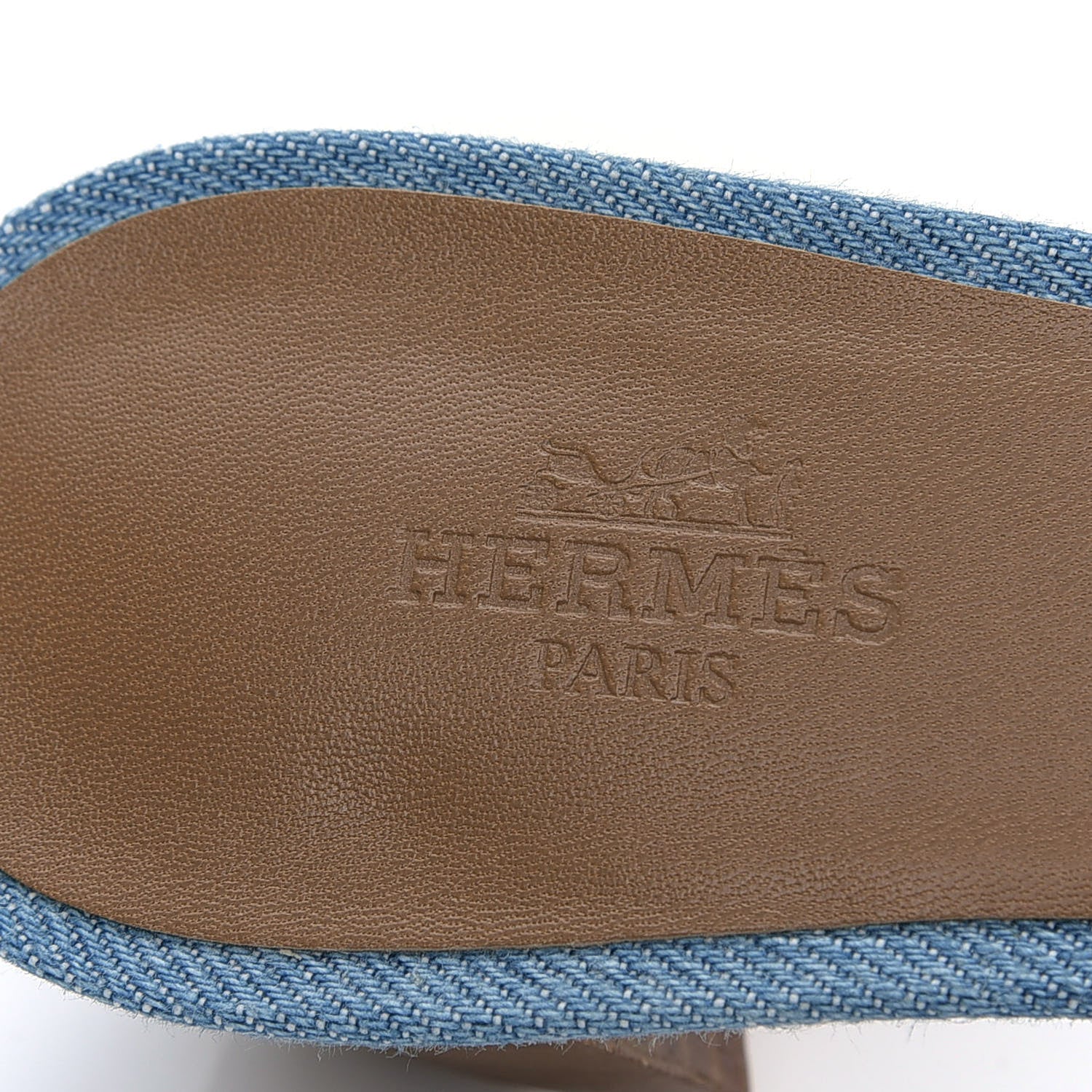 Hermes Denim Oasis Sandals 36 Bleu Clair 6 of 6