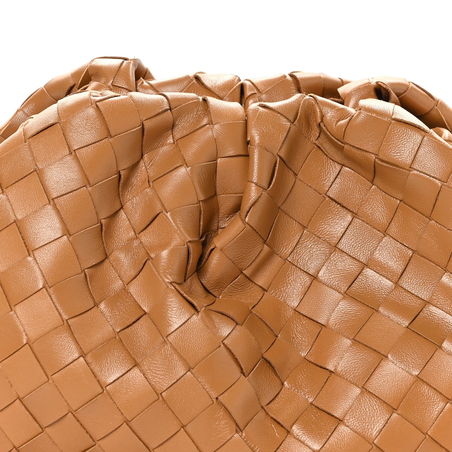 Bottega Veneta Nappa Maxi Intrecciato The Pouch Oversized Clutch Caramel 7 of 9