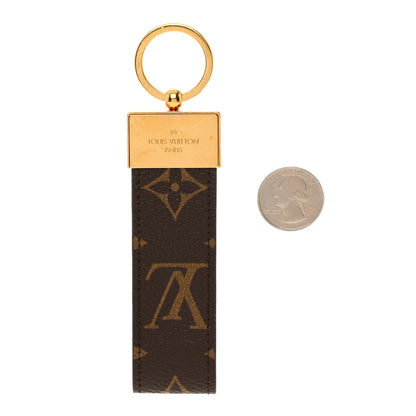 Louis Vuitton Monogram Dauphine Dragonne Bag Charm Key Holder Brown 2 of 5