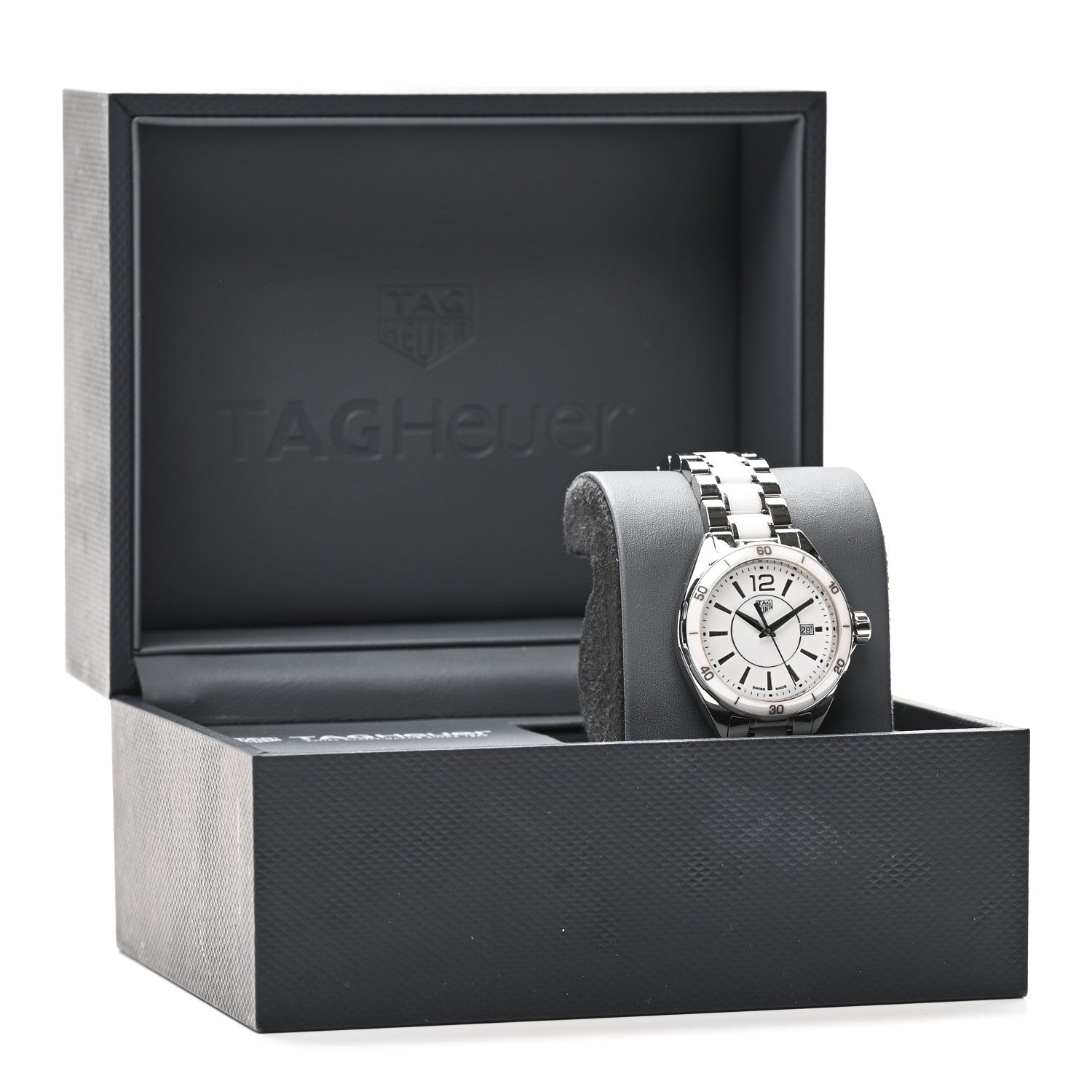 Tag Heuer Stainless Steel Ceramic 32mm Formula 1 Lady Quartz Watch White WBJ141AC 5 of 5