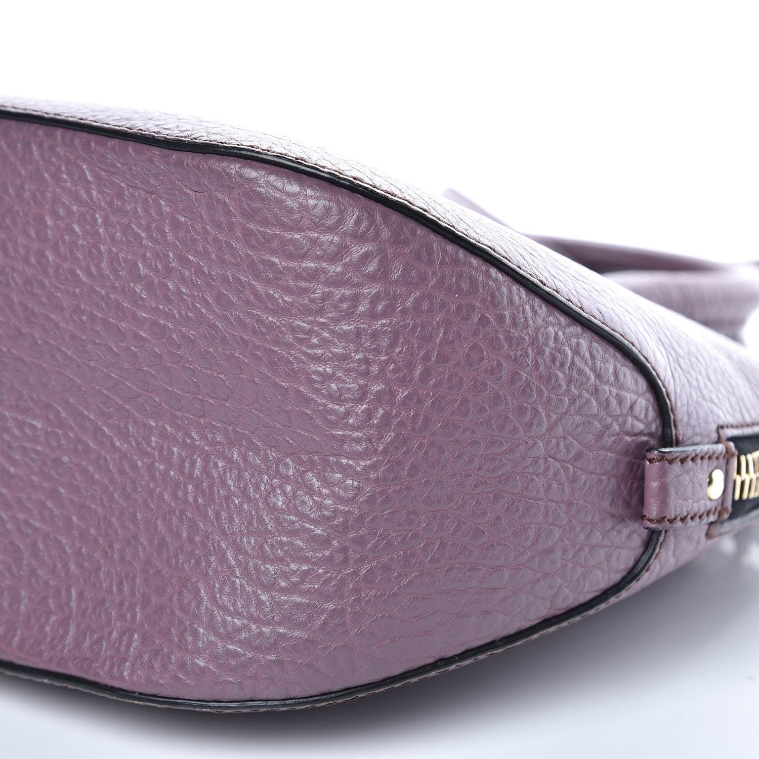 Burberry Heritage Grain Small Orchard Bowling Bag Purple 8 of 9