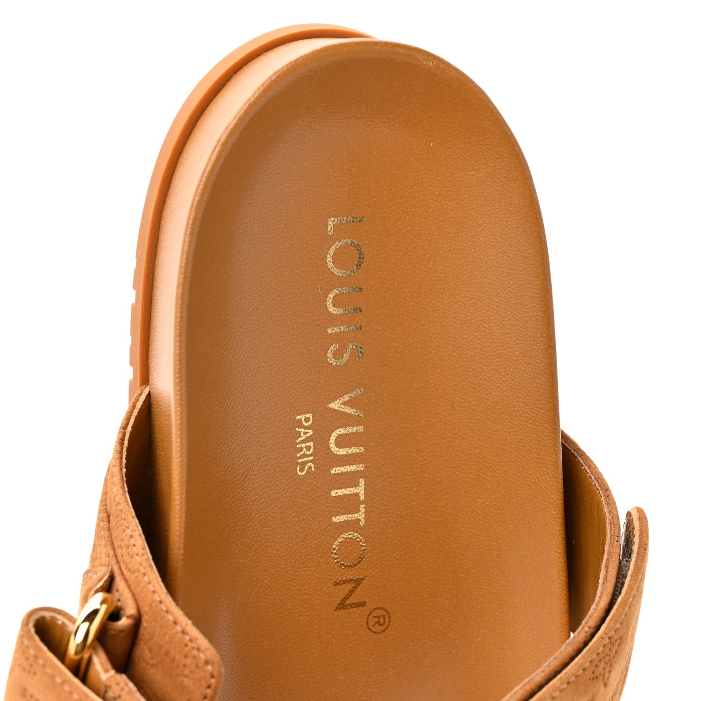 Suede Bom Dia Comfort Mule Sandals 40 Camel