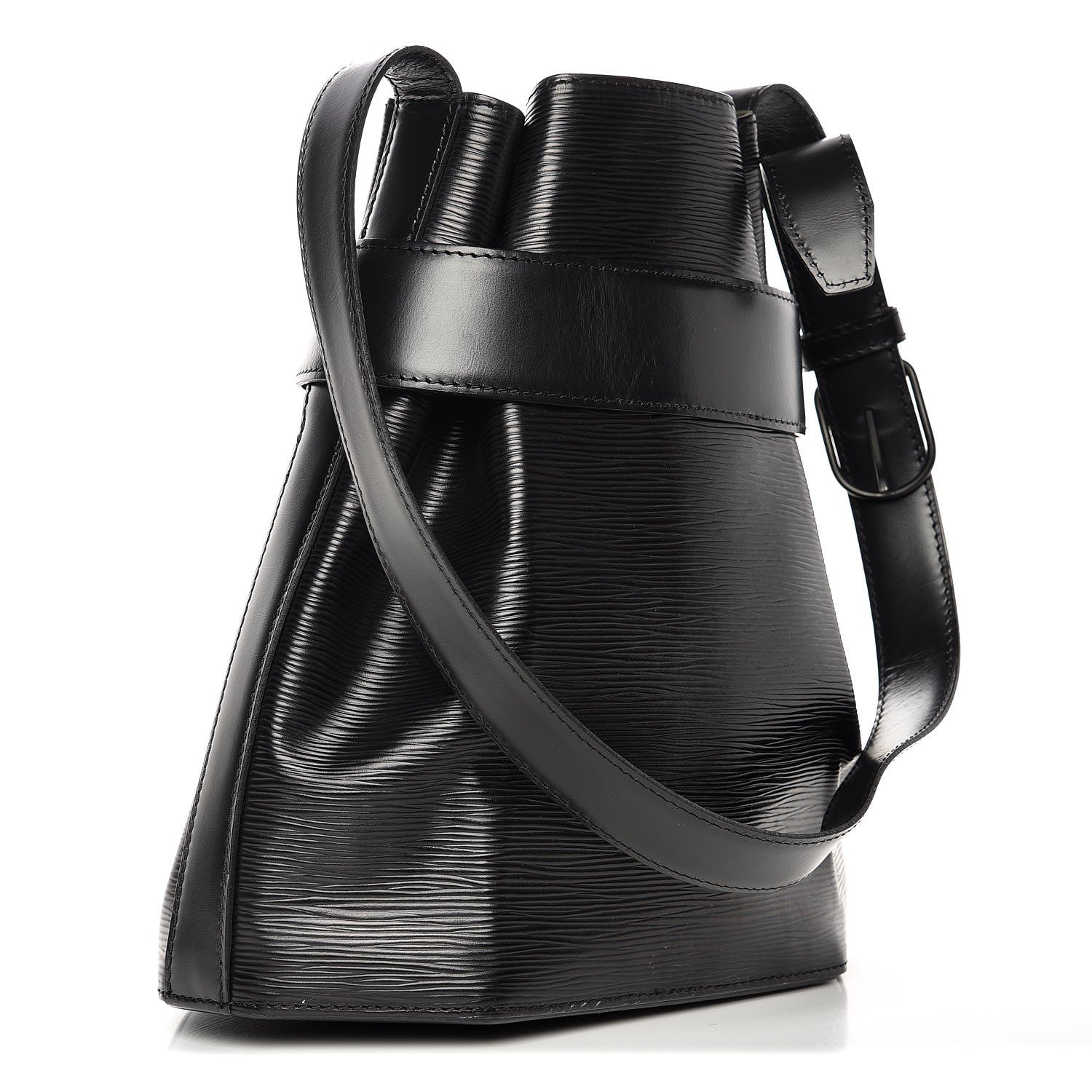 Louis Vuitton Epi Sac D'Epaule Black 3 of 8