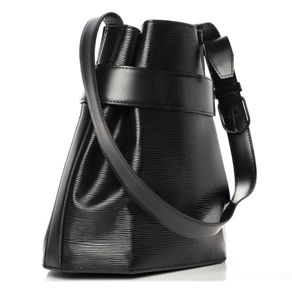 Louis Vuitton Epi Sac D'Epaule Black 3 of 8