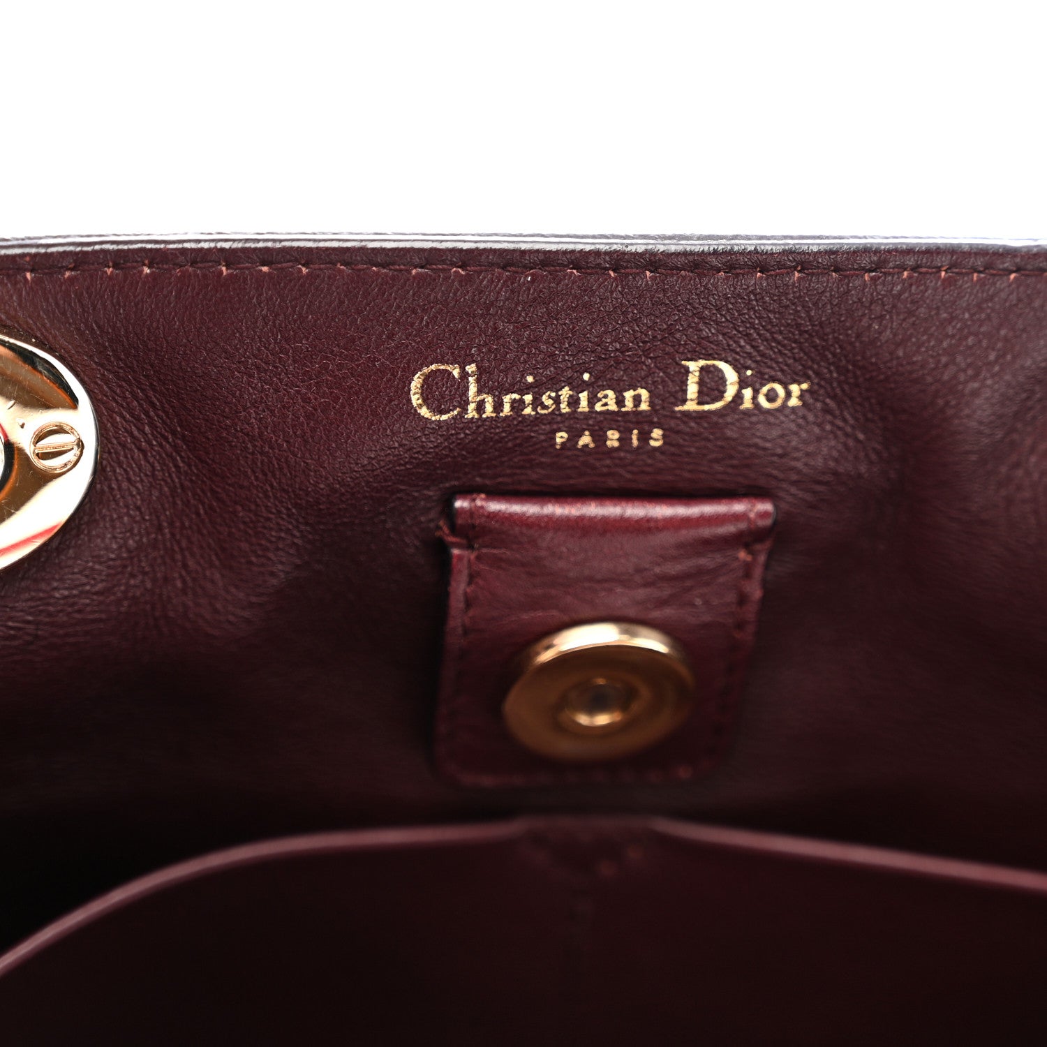 Christian Dior Calfskin Medium Diorissimo Tote Red 7 of 11