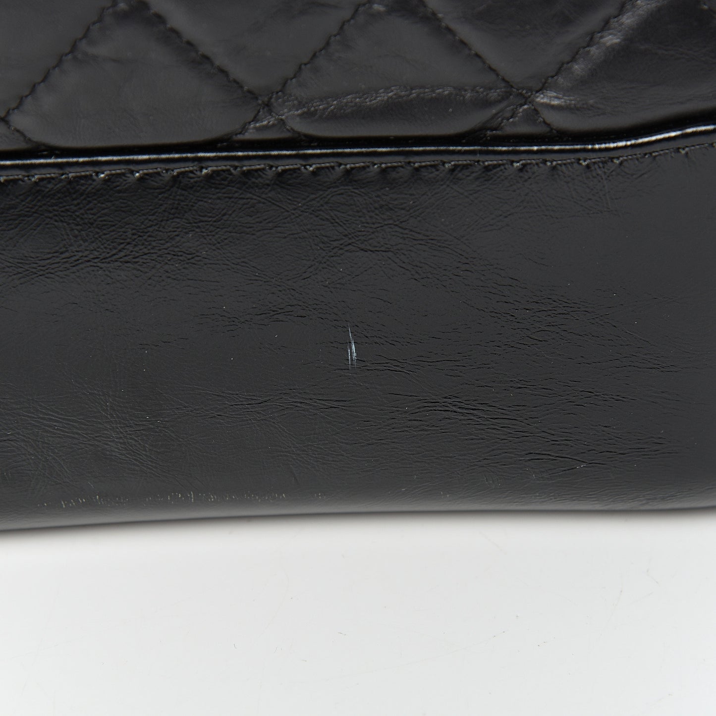 Aged Calfskin Quilted Medium Gabrielle Hobo Black