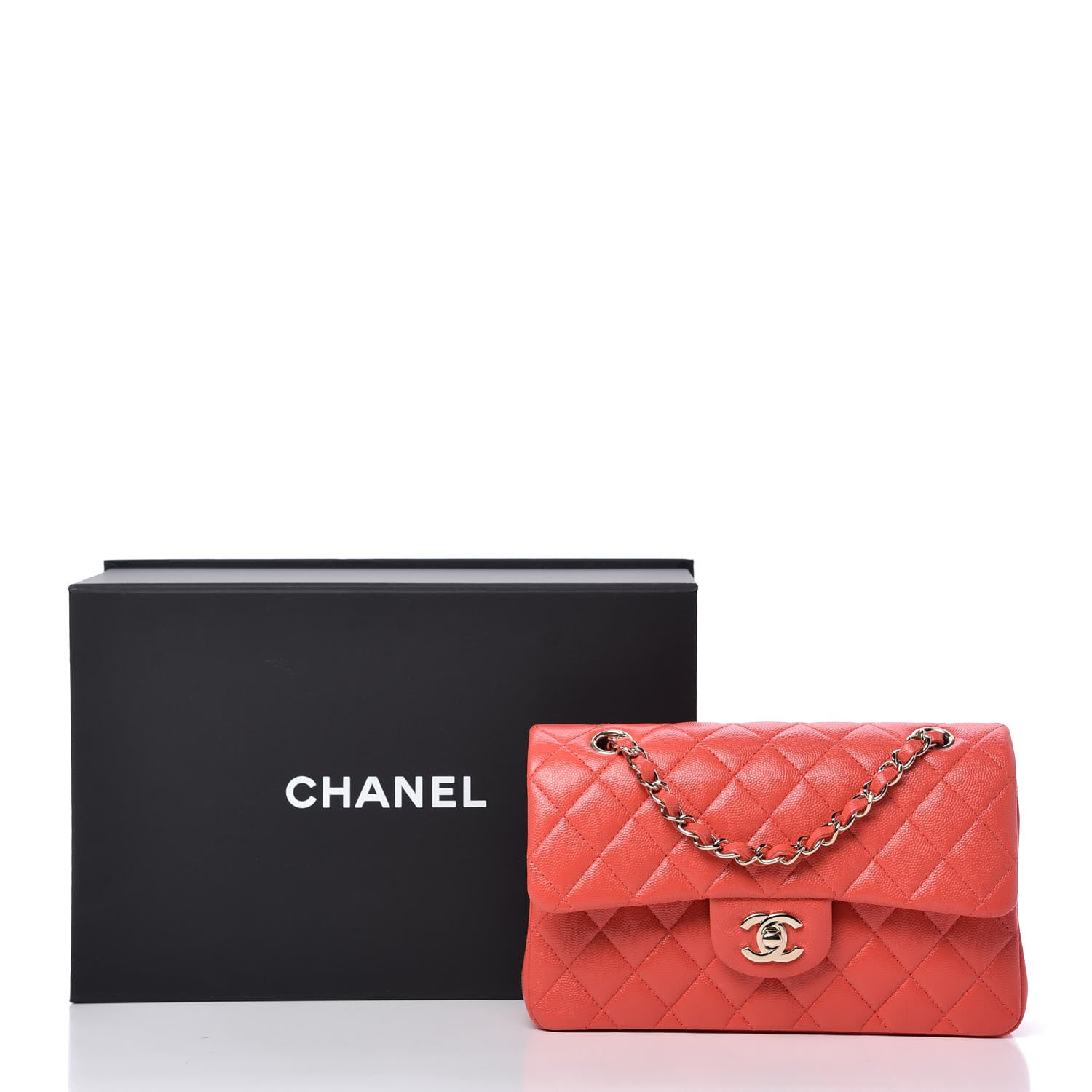 Chanel Caviar Quilted Small Double Flap Red 10 of 10