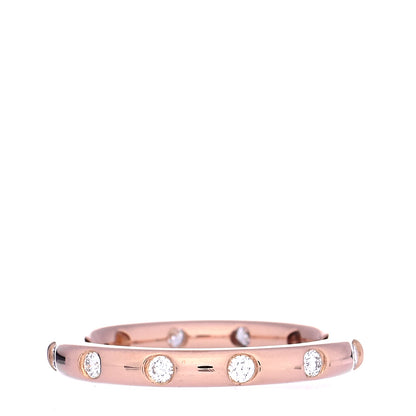 Tiffany 18K Rose Gold Diamond Bezet Band Ring 50 5.5 3 of 6