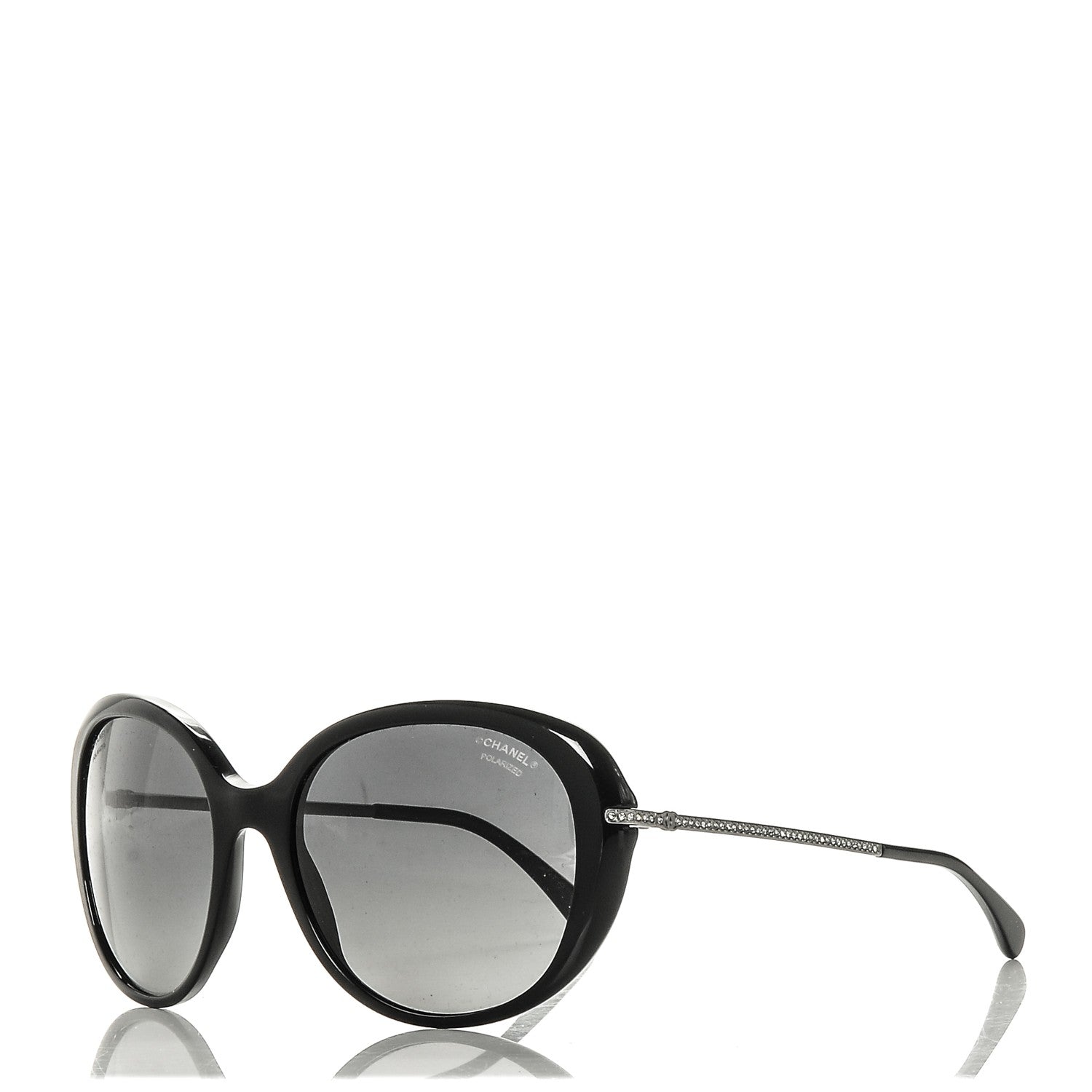 Chanel Acetate Crystal CC Sunglasses 5293-B Black 1 of 6