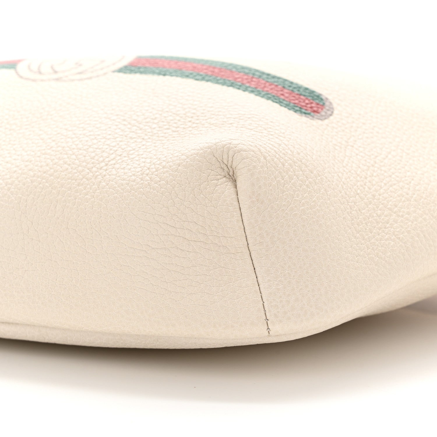 Gucci Grained Calfskin Logo Belt Bag White 10 of 10