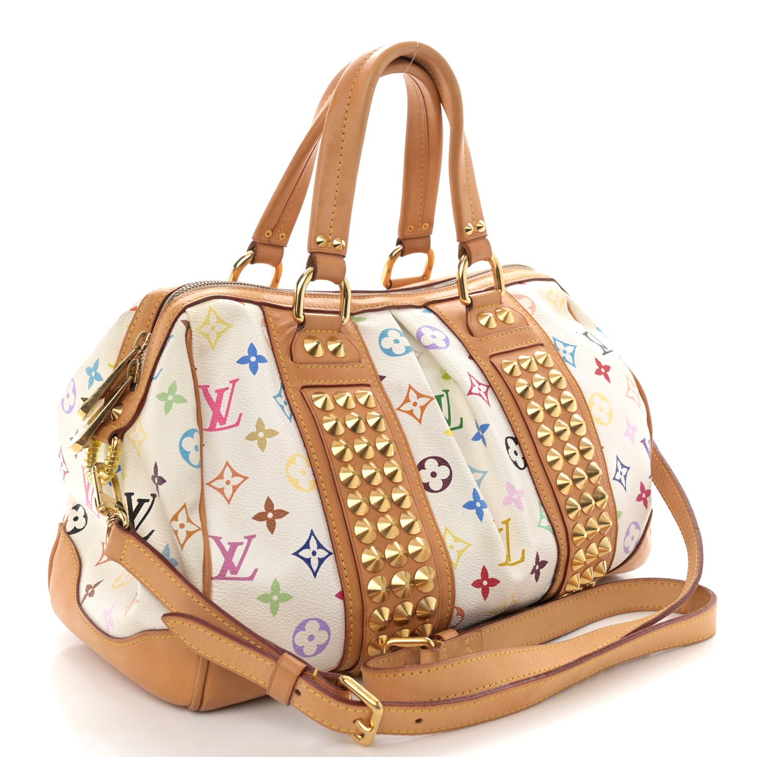 Louis Vuitton Monogram Multicolor Courtney MM White 3 of 12