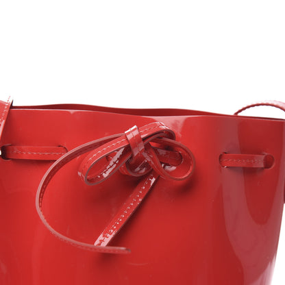 Mansur Gavriel Patent Calfskin Mini Mini Bucket Bag Flamma 10 of 10