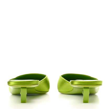 Prada Satin Modellerie Mules 37 Felce 3 of 11