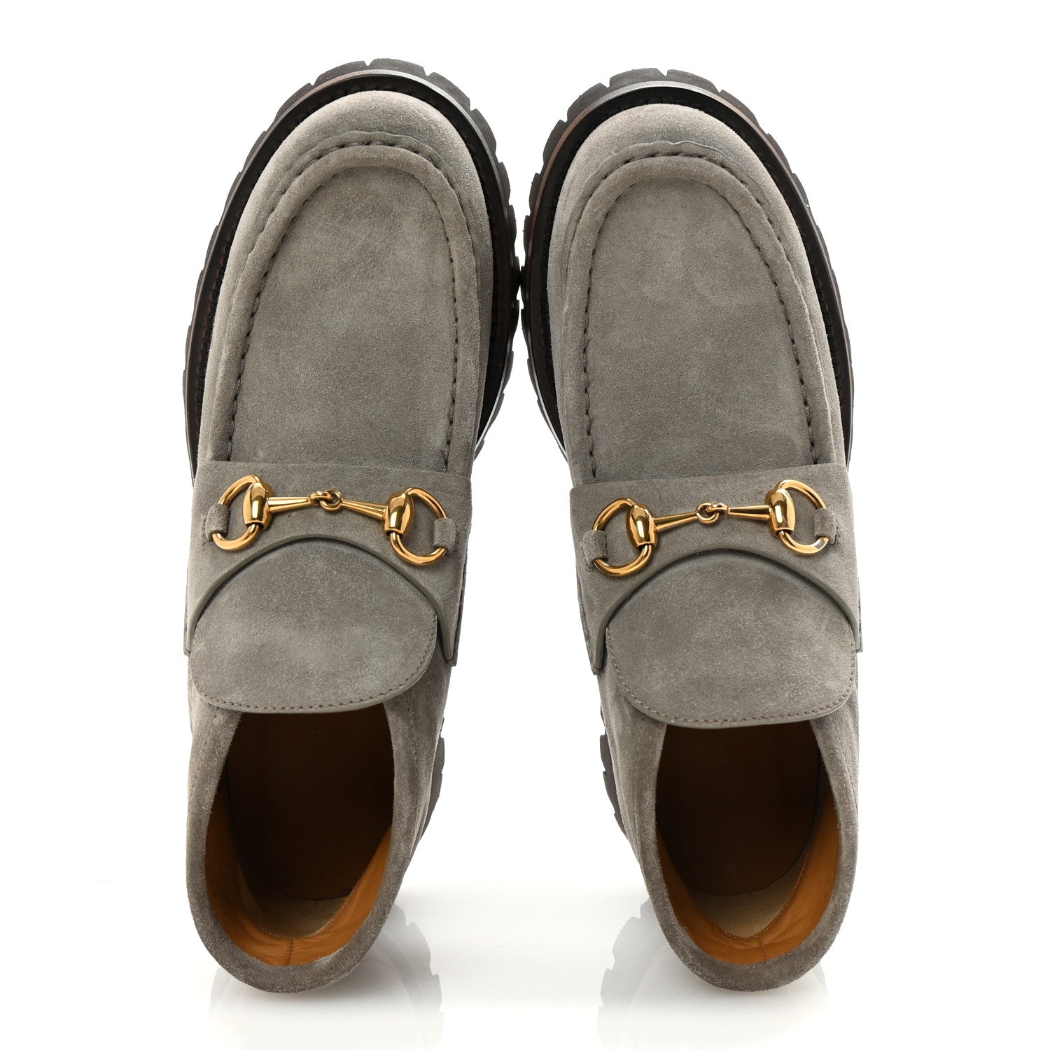 Gucci Suede Horsebit Ankle Boots 38 New Fango 2 of 9