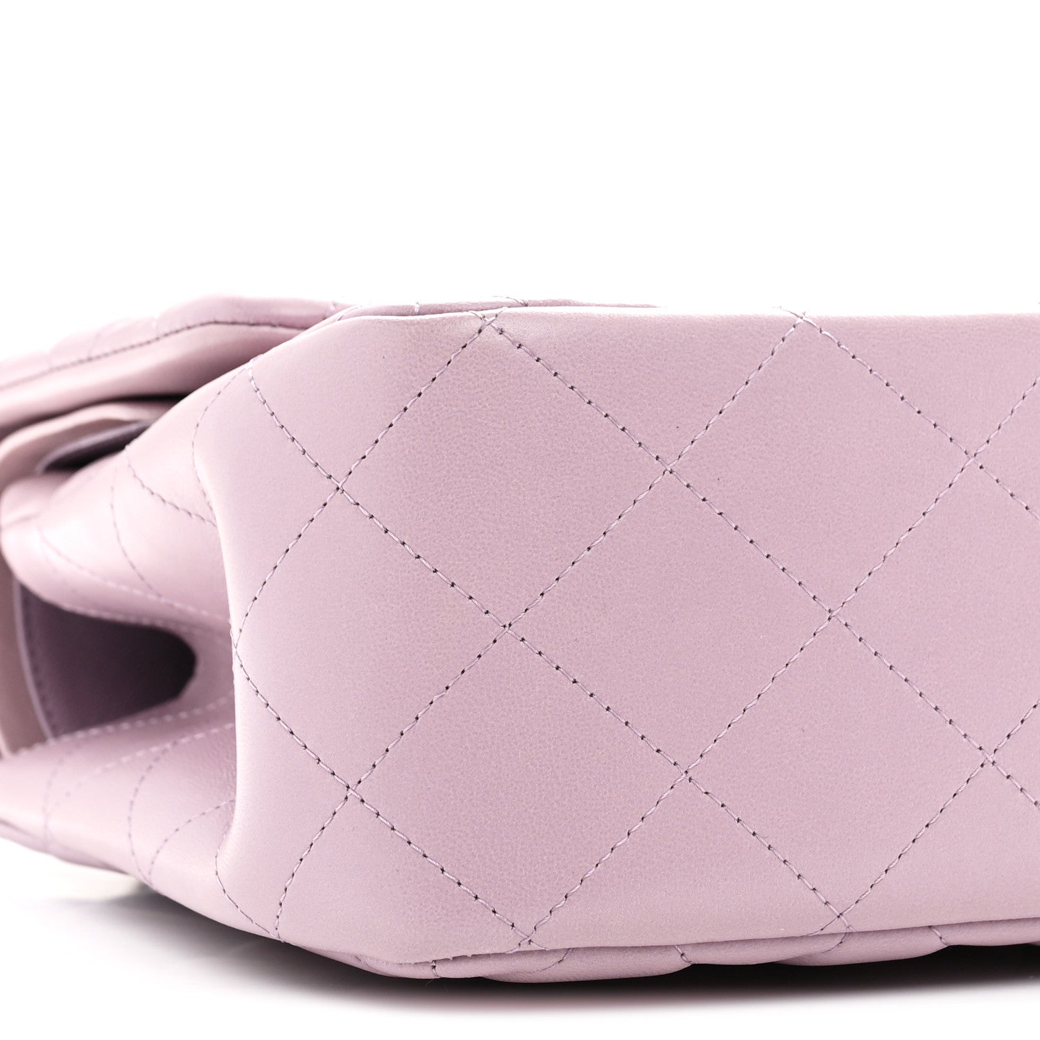 Chanel Lambskin Quilted Jumbo Double Flap Light Purple 9 of 11