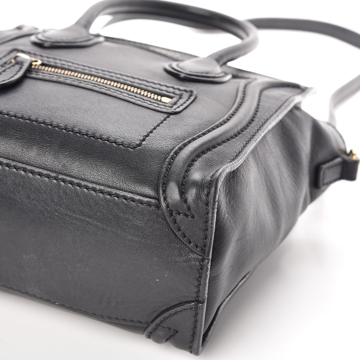 Smooth Calfskin Nano Luggage Black