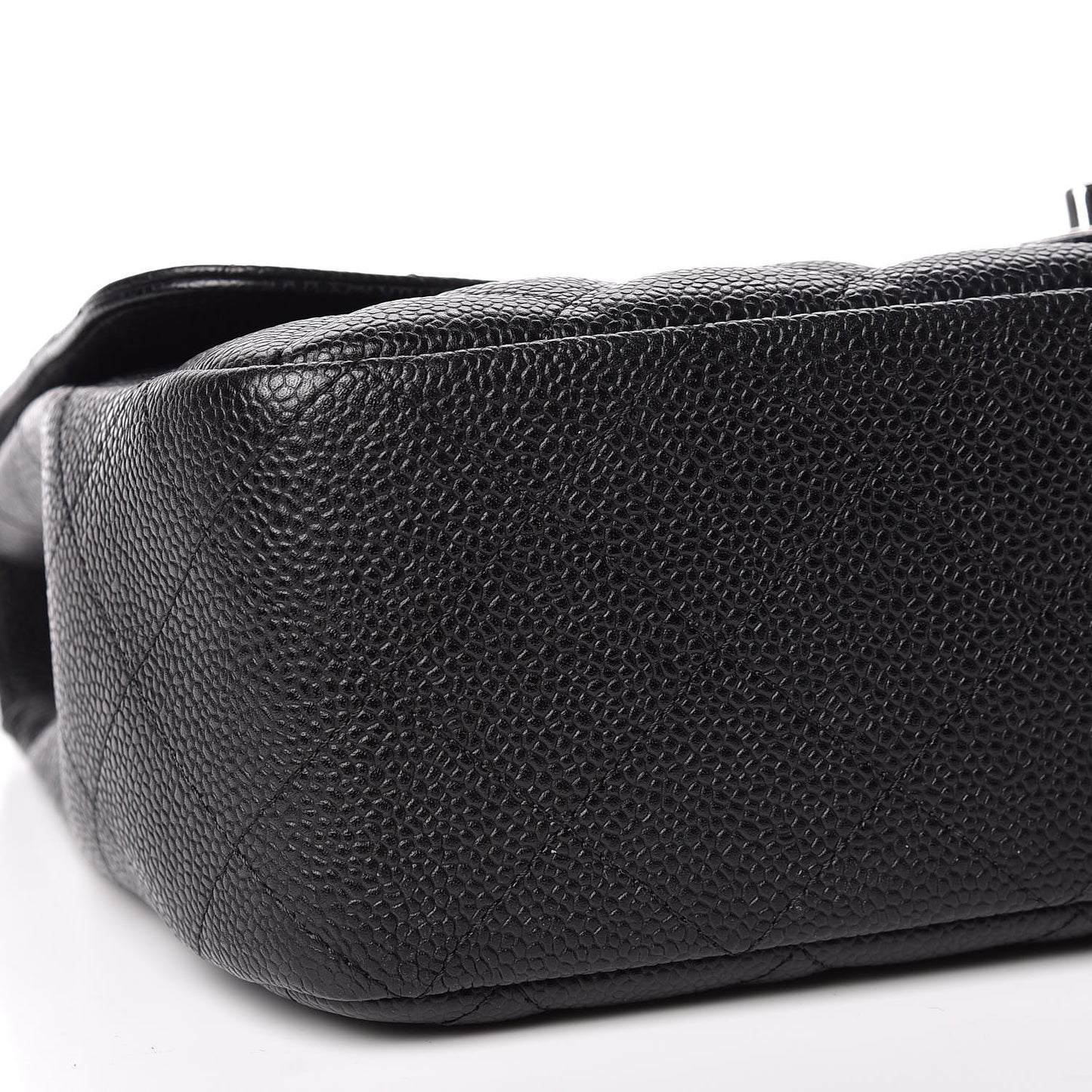 Caviar Quilted Jumbo Single Flap Black