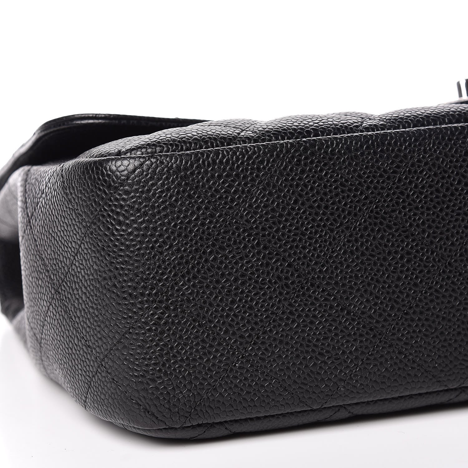 Chanel Caviar Quilted Jumbo Single Flap Black 6 of 13