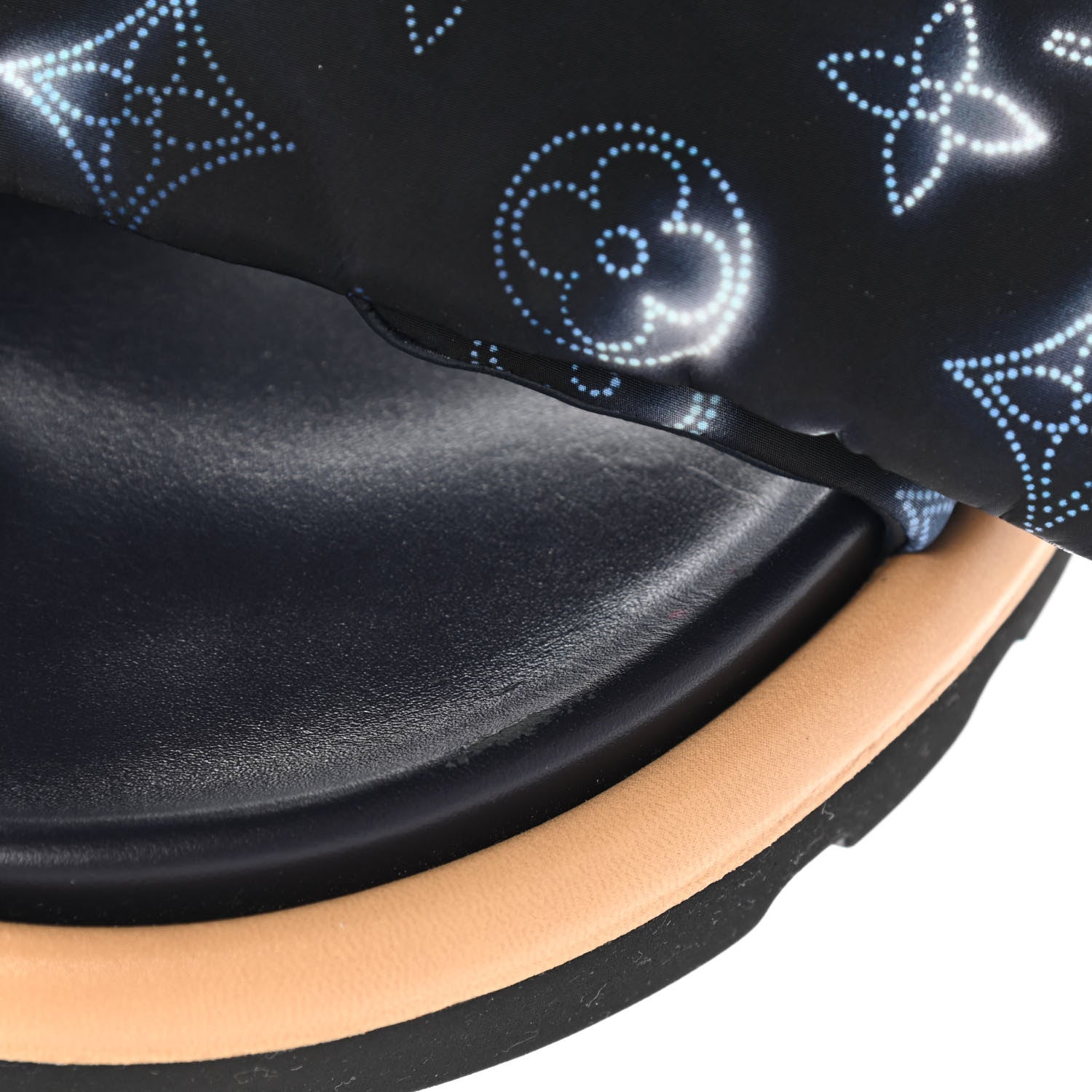 Louis Vuitton Nylon Monogram Womens Pool Pillow Comfort Mule 40 Navy Blue 9 of 12
