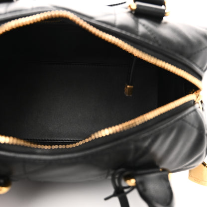 Christian Dior Calfskin Macrocannage Groove 20 Bag Black 5 of 9