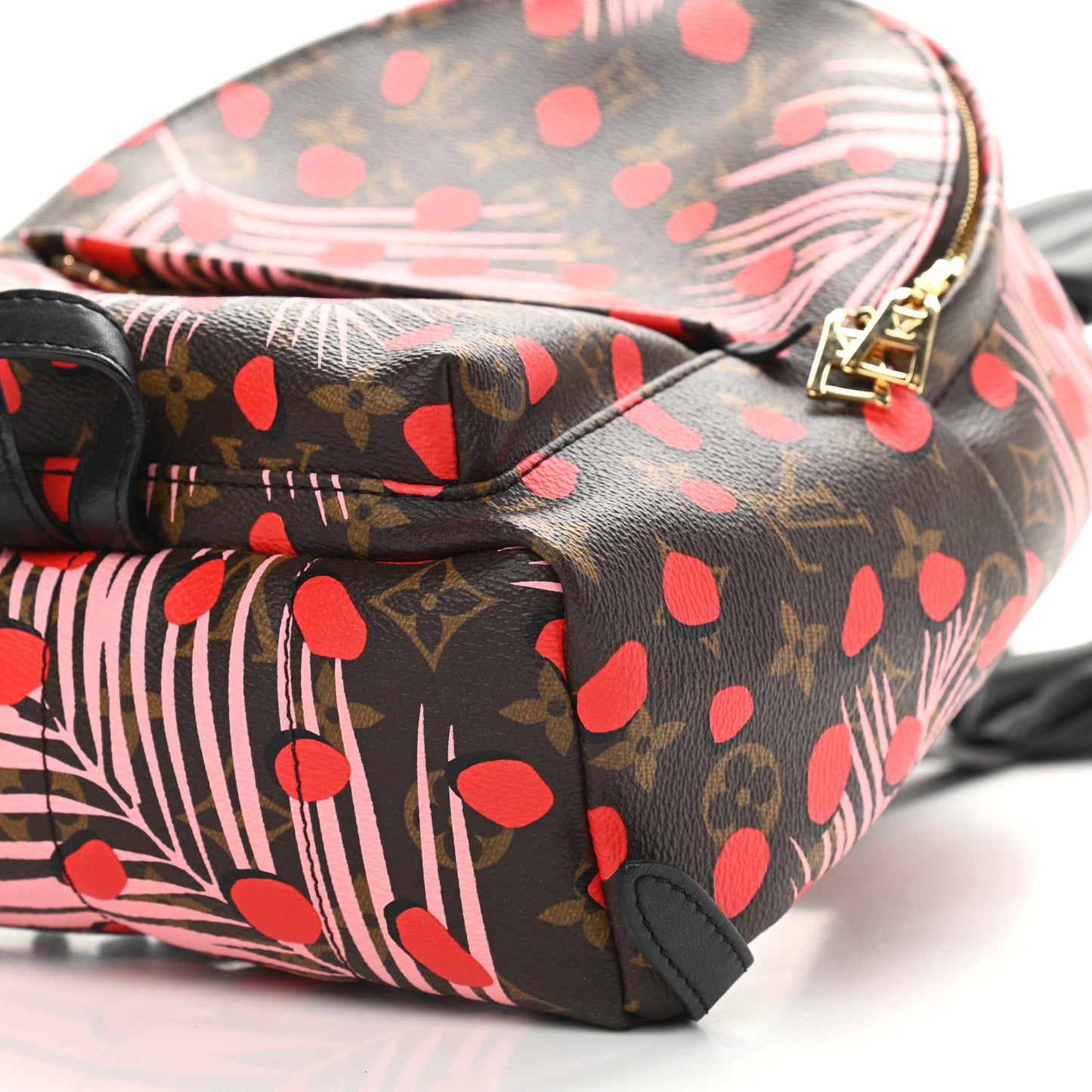 Monogram Jungle Dots Palm Springs Backpack PM Sugar Pink Poppy