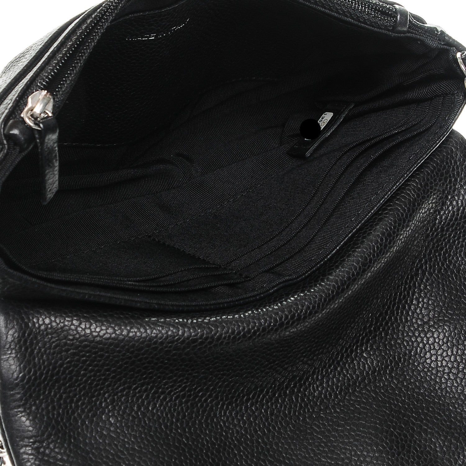 Chanel Caviar Half Moon Wallet On Chain WOC Black 5 of 8