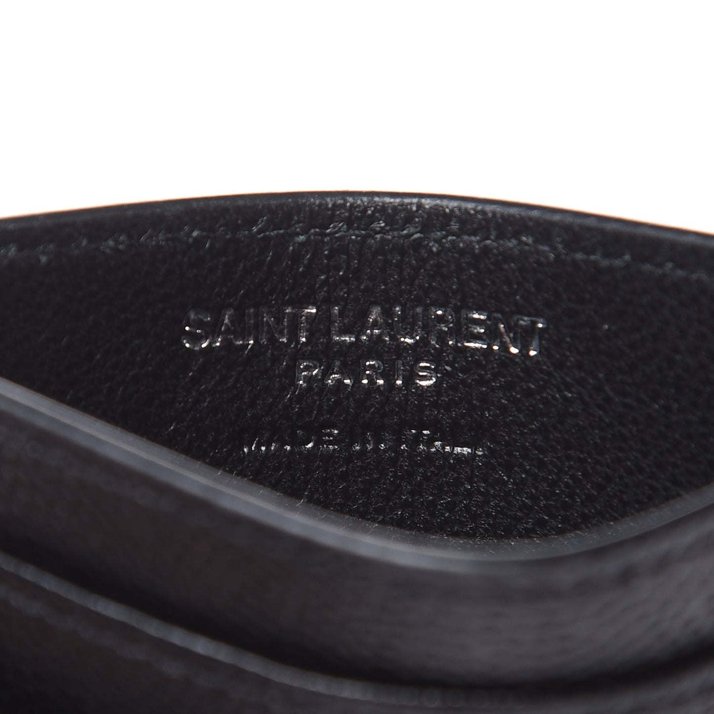 Grain De Poudre Matelasse Chevron Monogram Credit Card Case Black