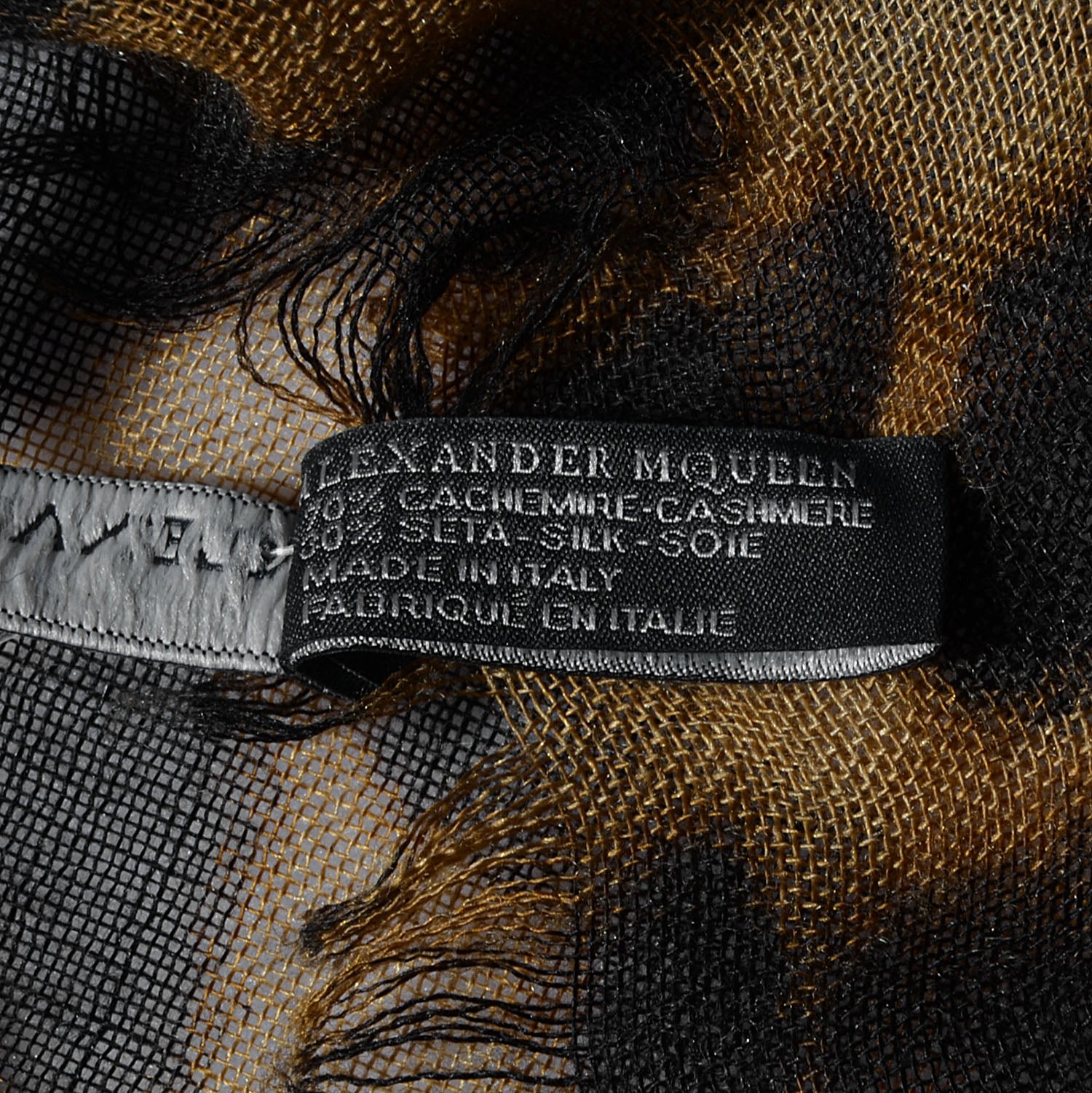 Alexander McQueen Cashmere Silk Leopard Skull Pashmina Scarf 6 of 6