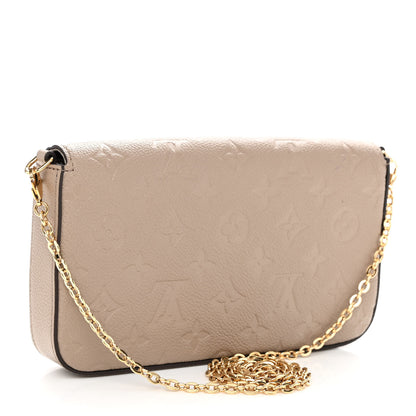 Louis Vuitton Empreinte Pochette Felicie Chain Wallet Tourterelle 4 of 9