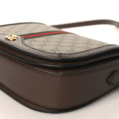 Gucci GG Supreme Monogram Web Small Ophidia Flap Messenger Bag Brown 8 of 8