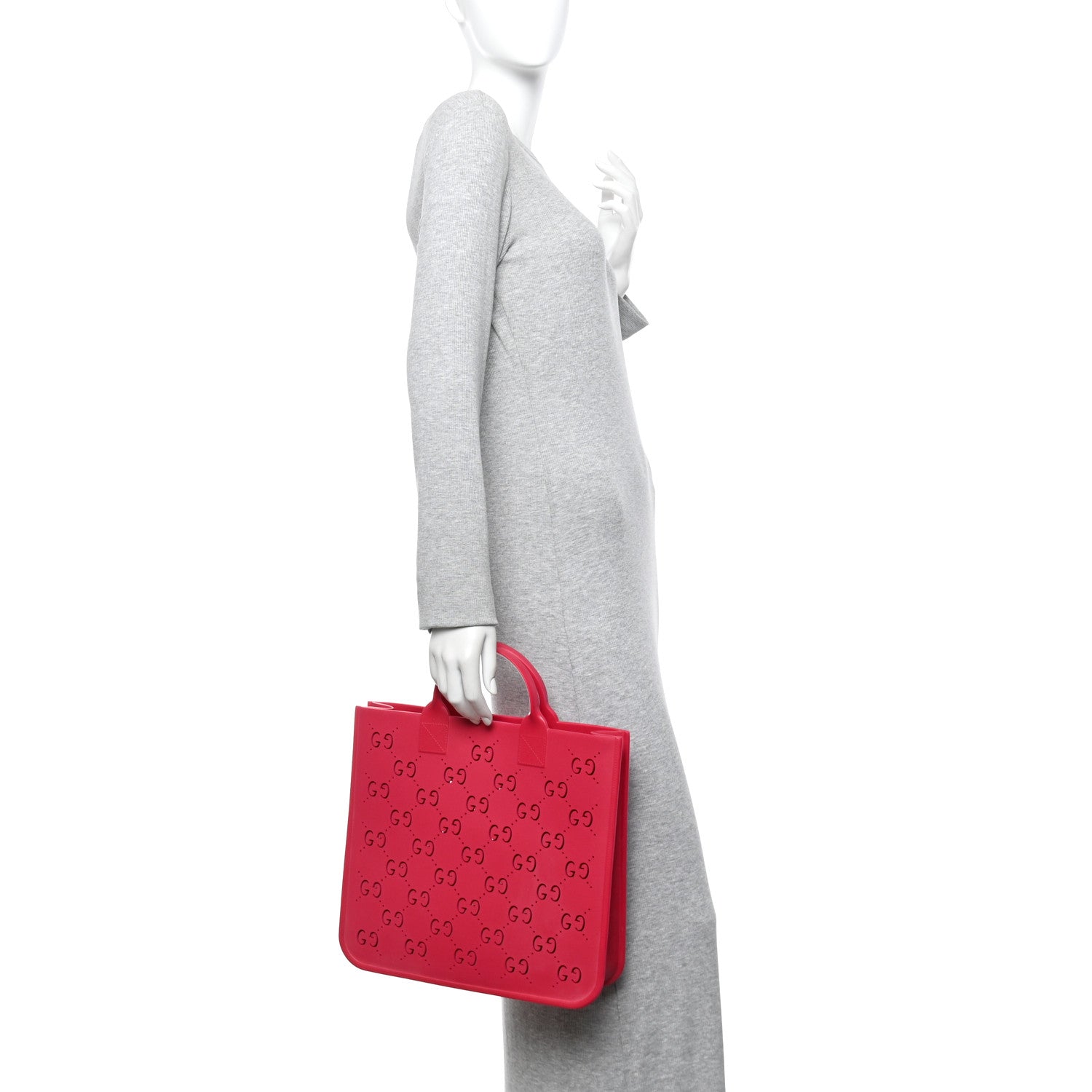 Gucci Rubber Kids GG Tote Fuchsia 2 of 9